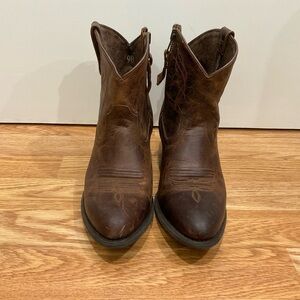 Ariat Distressed Brown Ankle Booties